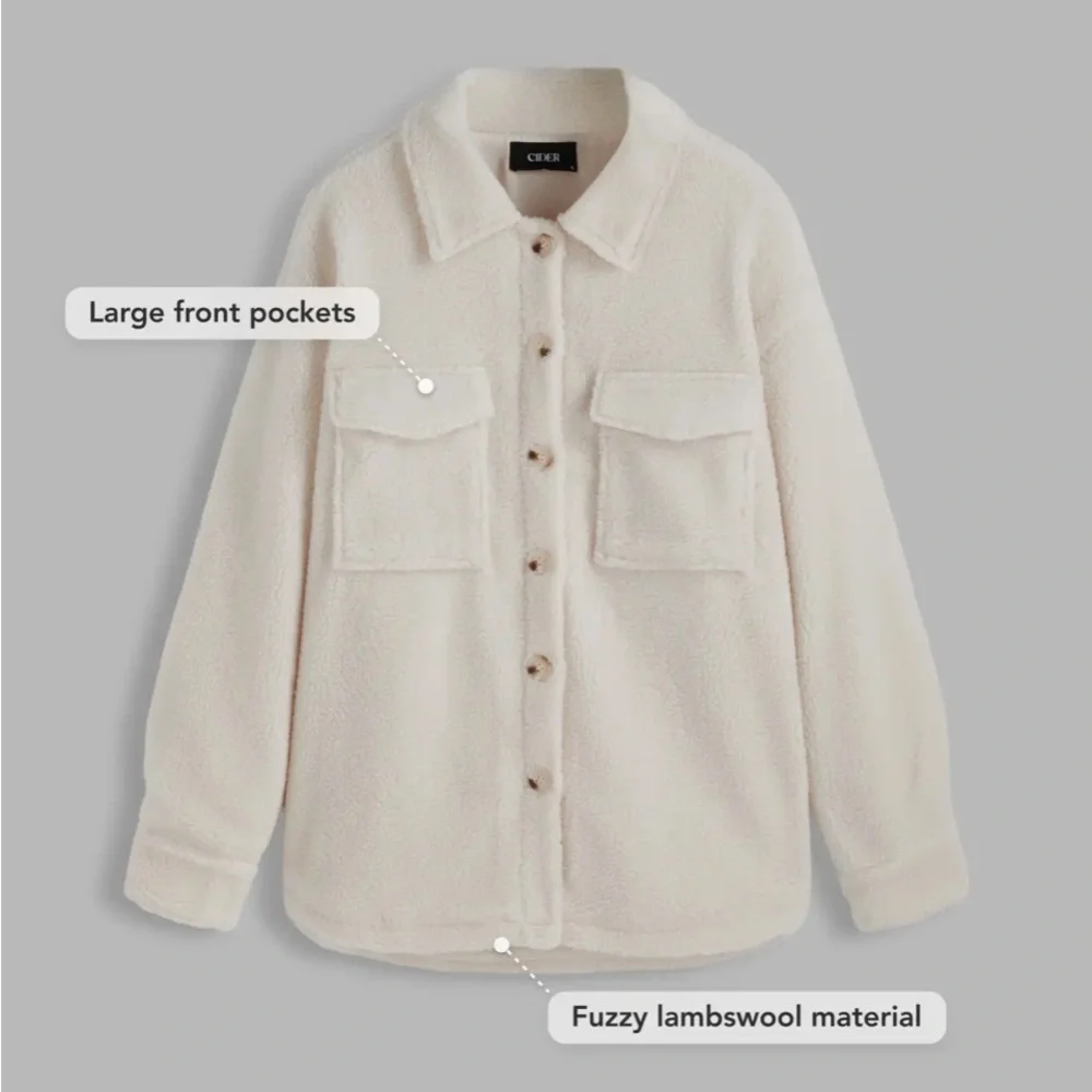 🔥SALE🔥NWT Cider Off-White Teddy Jacket S4
